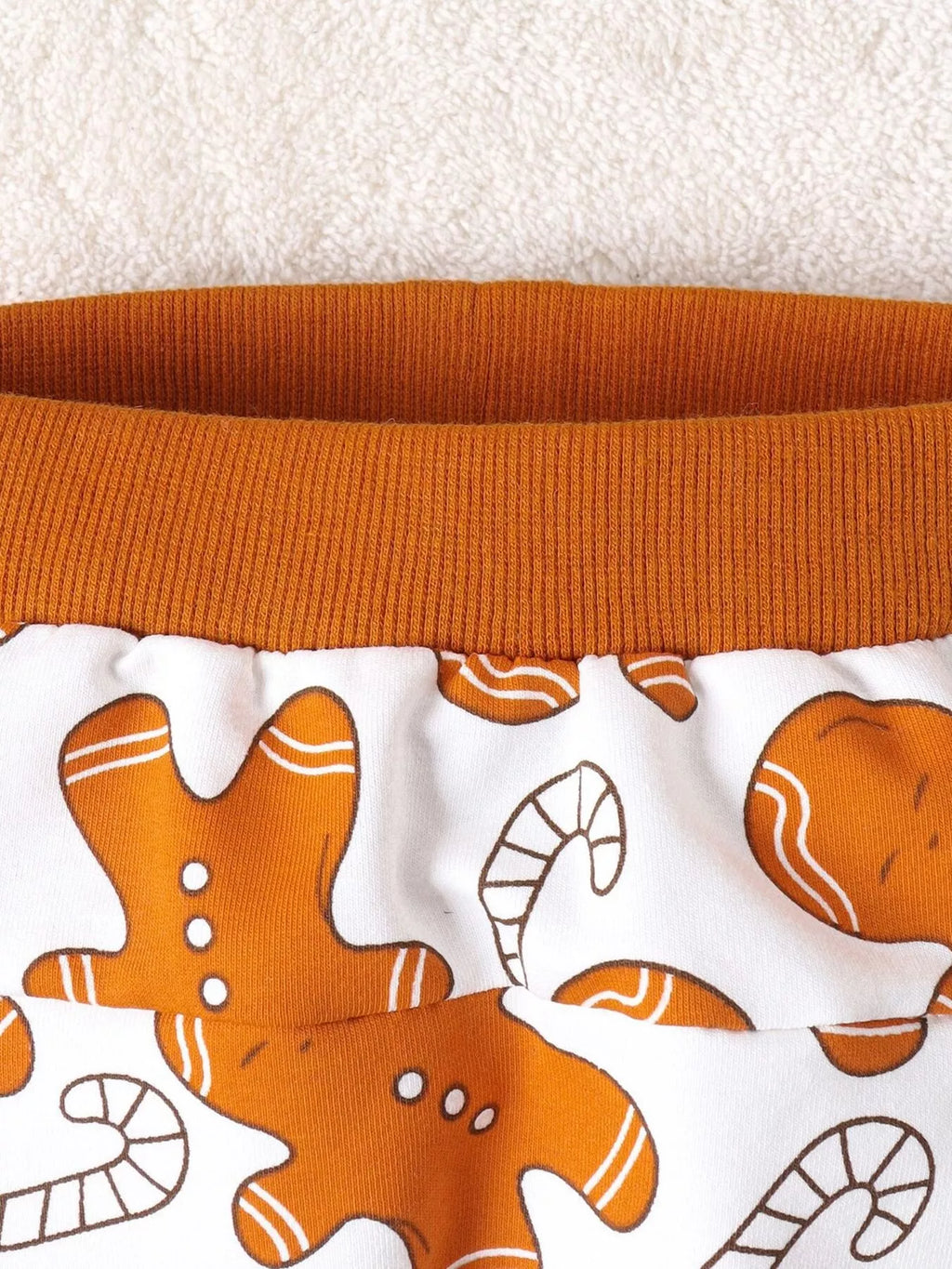 💝 Gros plan sur la qualité du tissu douillet - matière chaude et respirante avec imprimés résistants, conçu pour durer tout l'hiver et garder les souvenirs des fêtes