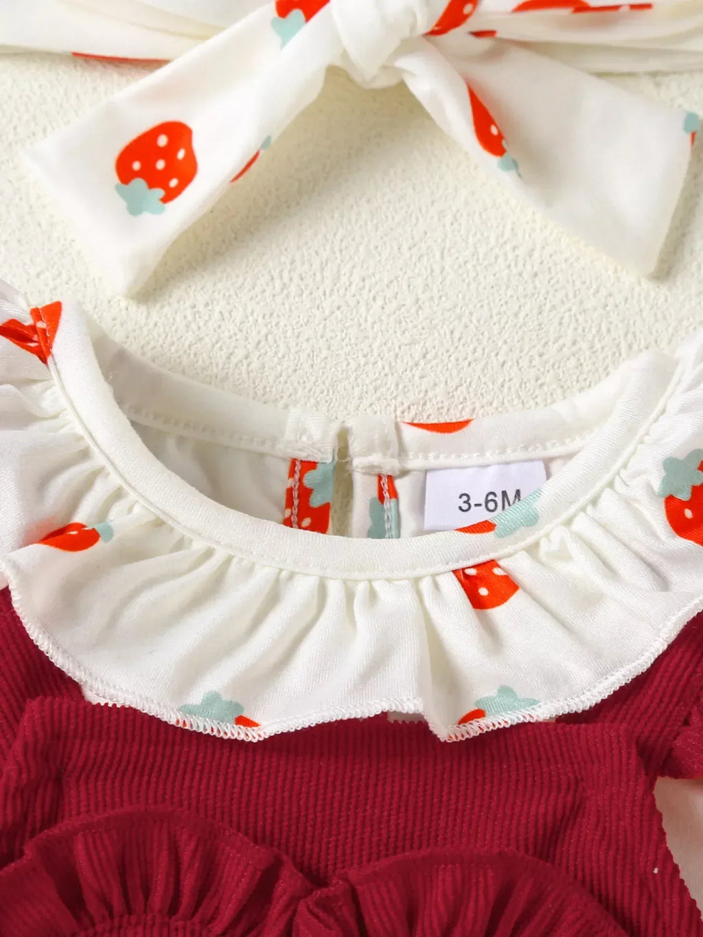 Ensemble Barboteuse Volantée & Robe Cœur avec Bandeau - Adorable pour Bébé - BabyCoton