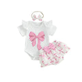 Ensemble Barboteuse Rose Nœud - Tenue Adorable pour Bébé Princesse - BabyCoton