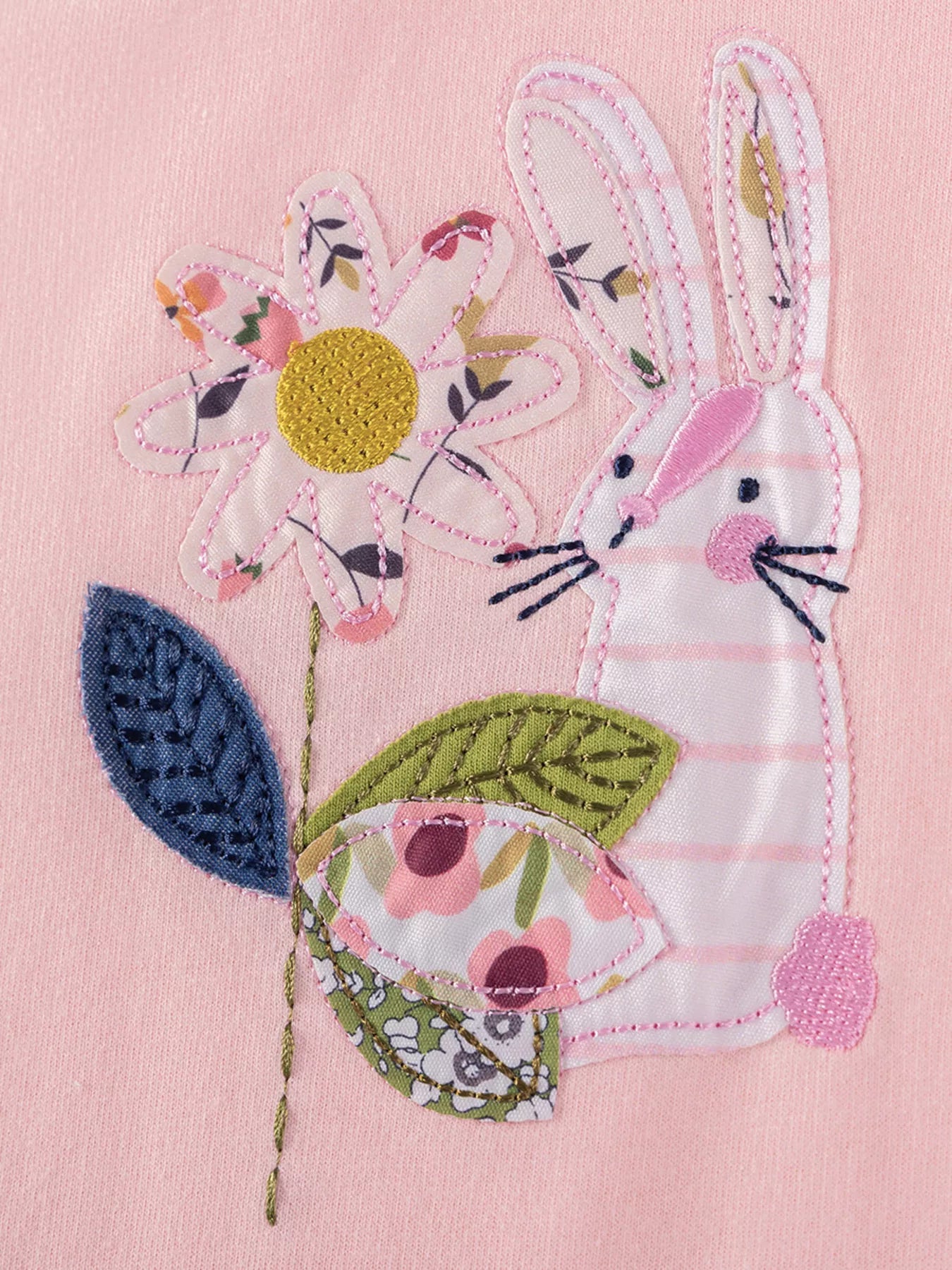 🌼 Détail rapproché des imprimés floraux sur le sweat - fleurs colorées et romantiques sur tissu doux et confortable, parfait pour toutes les saisons