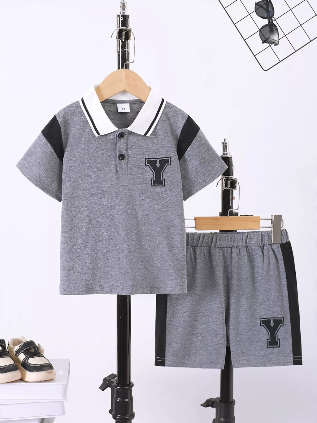 Ensemble polo et short enfant - vue ensemble
