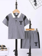 Ensemble polo et short enfant - vue ensemble
