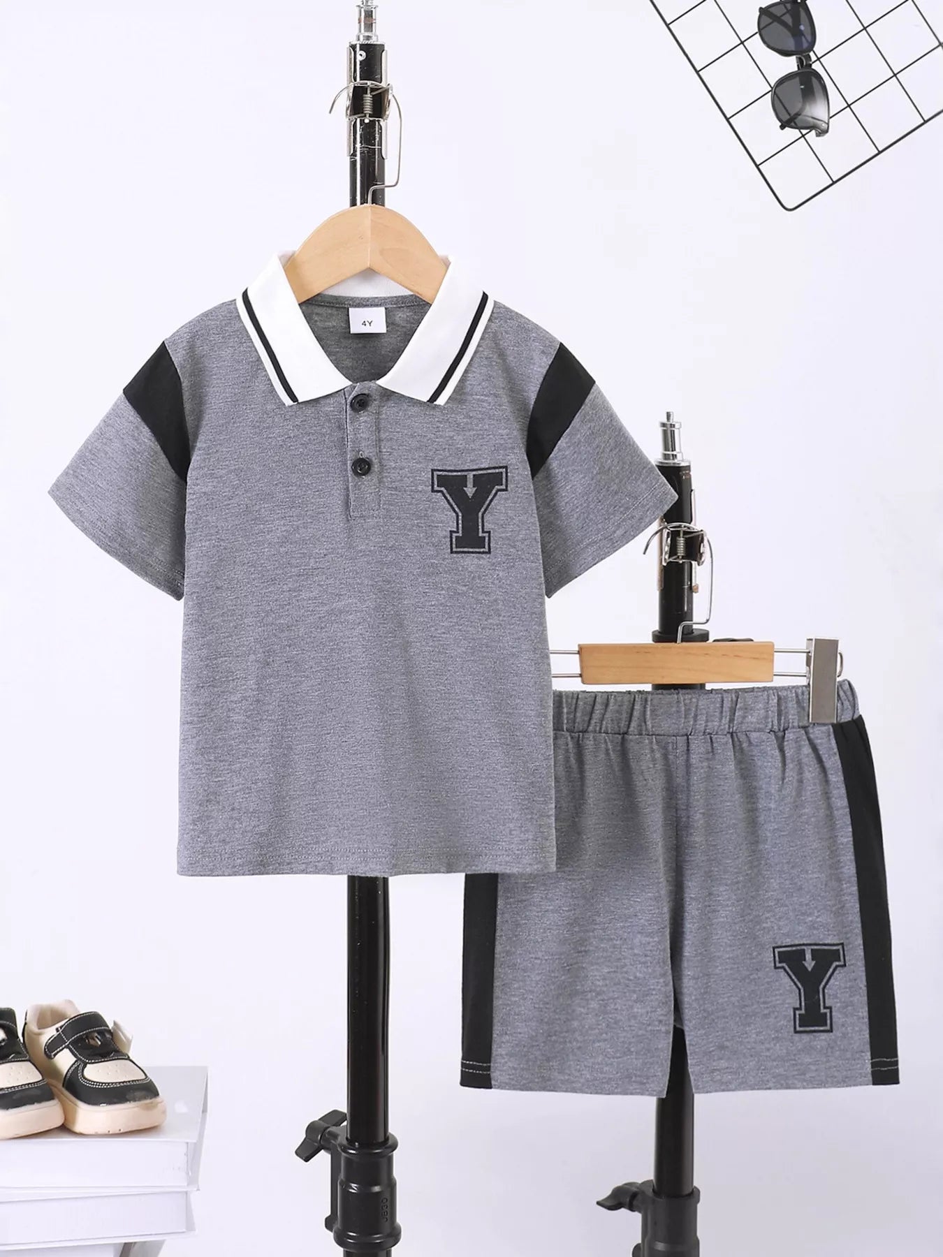 Ensemble polo et short enfant - vue ensemble

