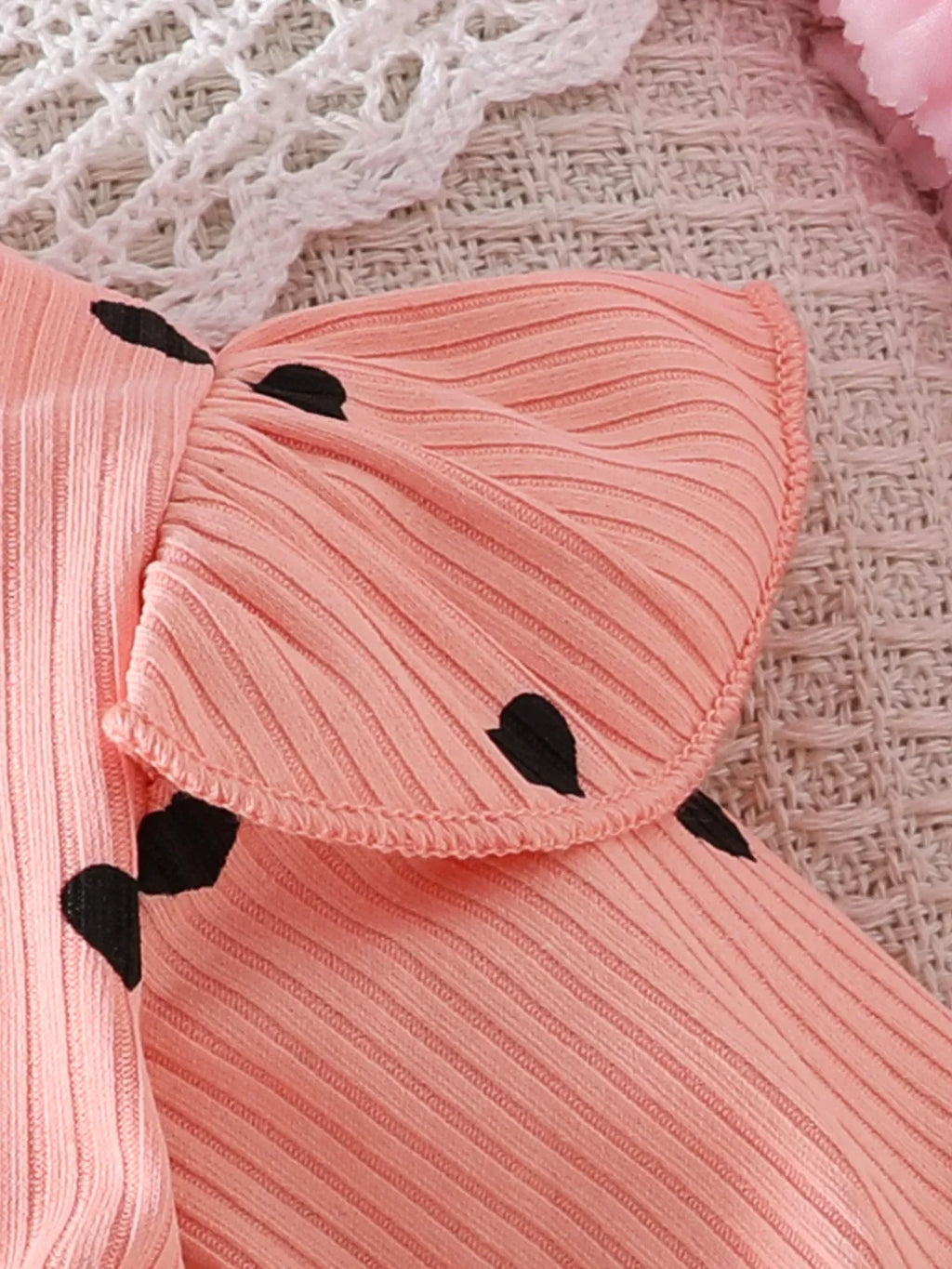 Body-Robe Fille Cœurs Volants avec Bandeau - Adorable & Confortable - BabyCoton