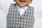 Ensemble 4 Pièces Élégant Garçon - Chapeau, Chemise, Gilet & Pantalon - BabyCoton