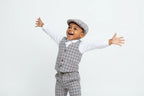 Ensemble 4 Pièces Élégant Garçon - Chapeau, Chemise, Gilet & Pantalon - BabyCoton
